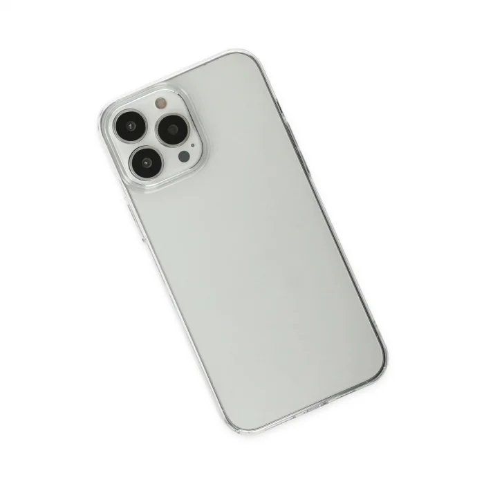 BUĞZ İphone 13 Pro Max Kılıf Pc Sert Şeffaf Kapak - Şeffaf