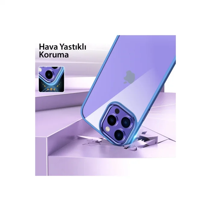 BUĞZ İphone 13 Pro Max Kılıf Power Silikon - Mor