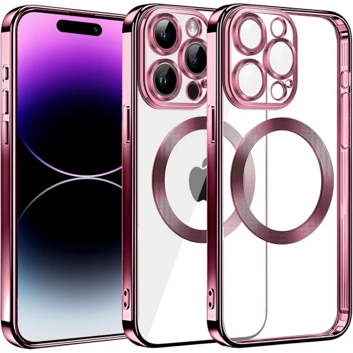 BUĞZ İphone 13 Pro Max Kılıf Slot Silikon - Rose Gold