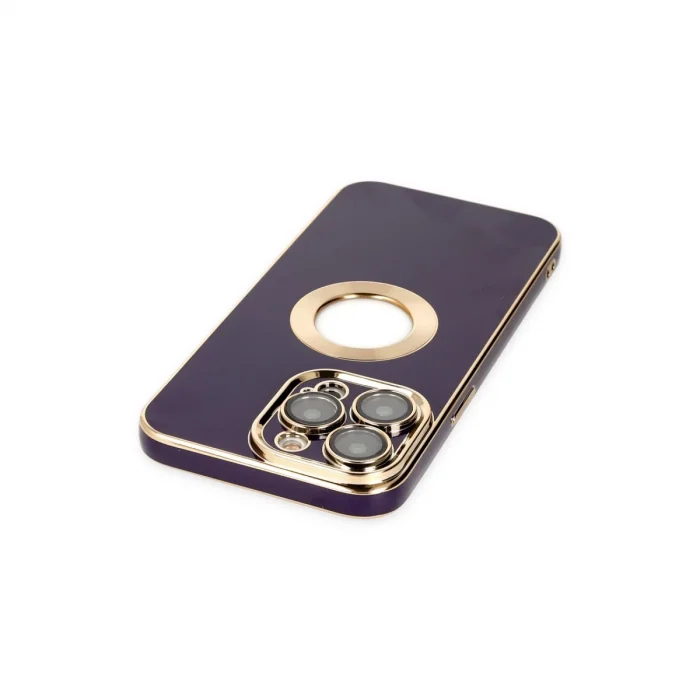 BUĞZ İphone 13 Pro Max Kılıf Store Silikon - Derin Mor