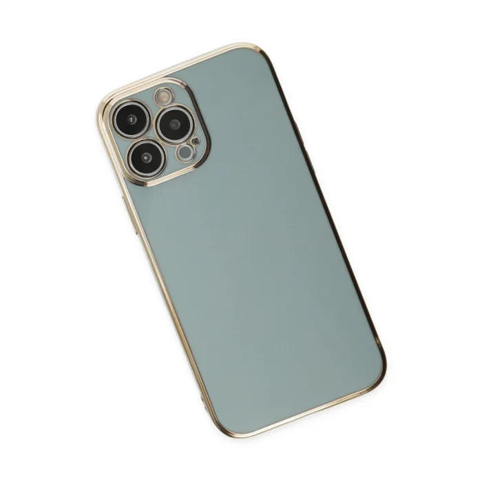 BUĞZ İphone 13 Pro Max Kılıf Volet Silikon - Açık Yeşil