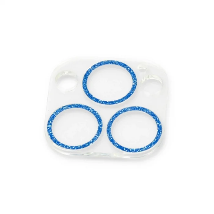 BUĞZ İphone 13 Pro Max Shine Kamera Lens Koruma Cam - Mavi