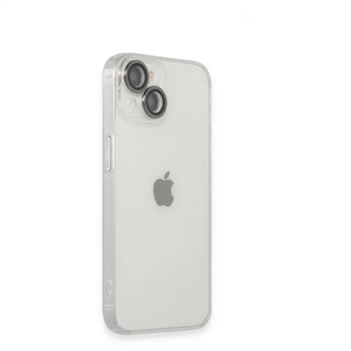 BUĞZ İphone 14 Kılıf Luko Lens Silikon - Siyah