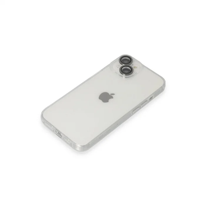 BUĞZ İphone 14 Kılıf Luko Lens Silikon - Siyah