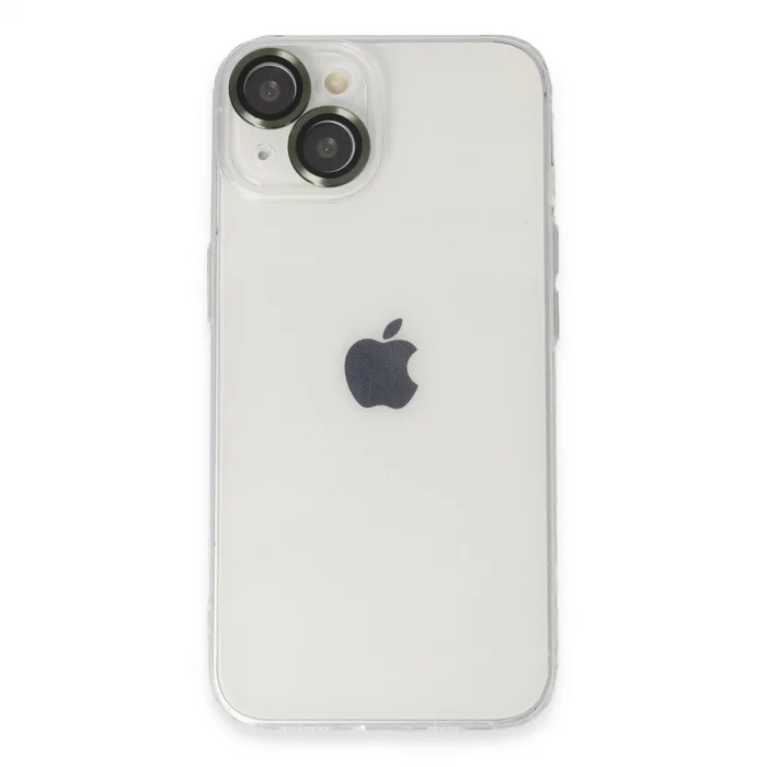 BUĞZ İphone 14 Kılıf Luko Lens Silikon - Yeşil