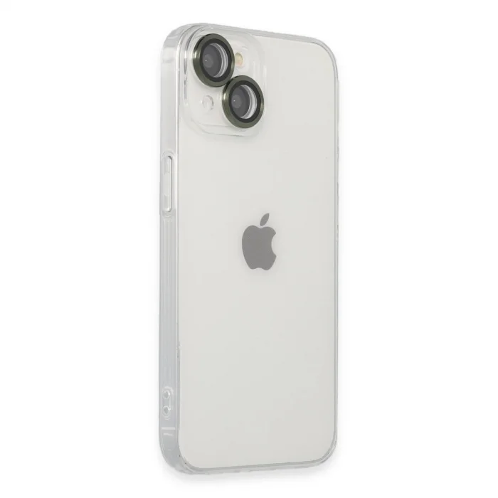 BUĞZ İphone 14 Kılıf Luko Lens Silikon - Yeşil