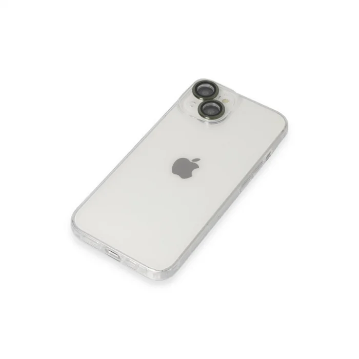 BUĞZ İphone 14 Kılıf Luko Lens Silikon - Yeşil