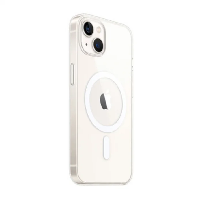 BUĞZ İphone 14 Kılıf Magneticsafe Şeffaf Silikon - Şeffaf