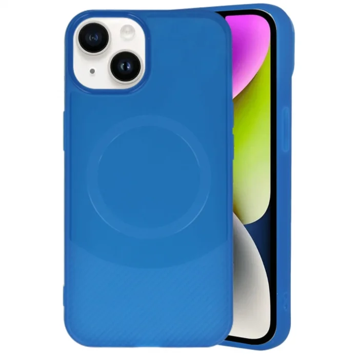 BUĞZ İphone 14 Kılıf Maya Karbon Kapak - Lacivert