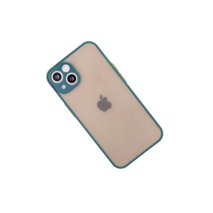 BUĞZ İphone 14 Kılıf Montreal Silikon Kapak - Yeşil