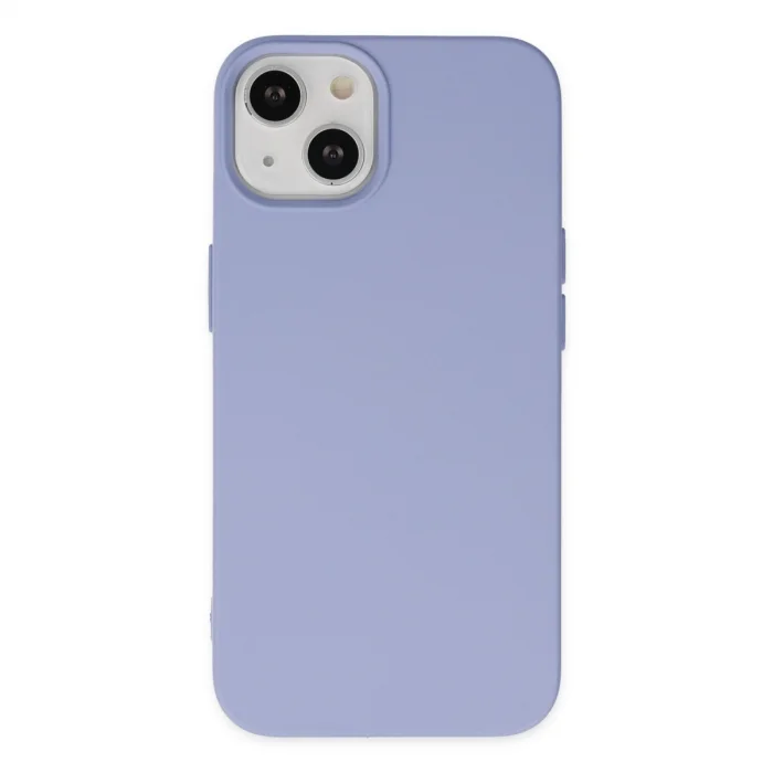 BUĞZ İphone 14 Kılıf Nano İçi Kadife Silikon - Lila
