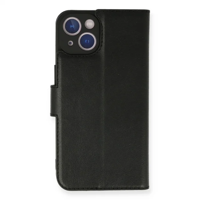 BUĞZ İphone 14 Kılıf Trend S Plus Kapaklı Kılıf - Siyah