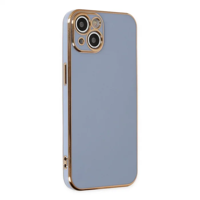 BUĞZ İphone 14 Kılıf Volet Silikon - Mavi