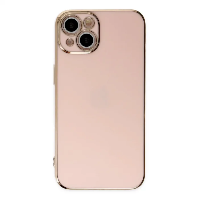BUĞZ İphone 14 Kılıf Volet Silikon - Pembe