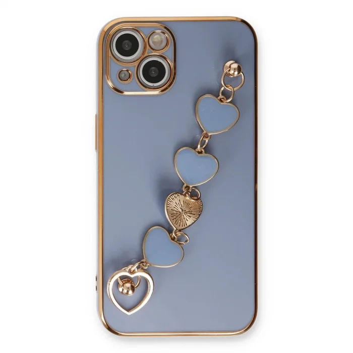 BUĞZ İphone 14 Plus Kılıf Esila Silikon - Gri