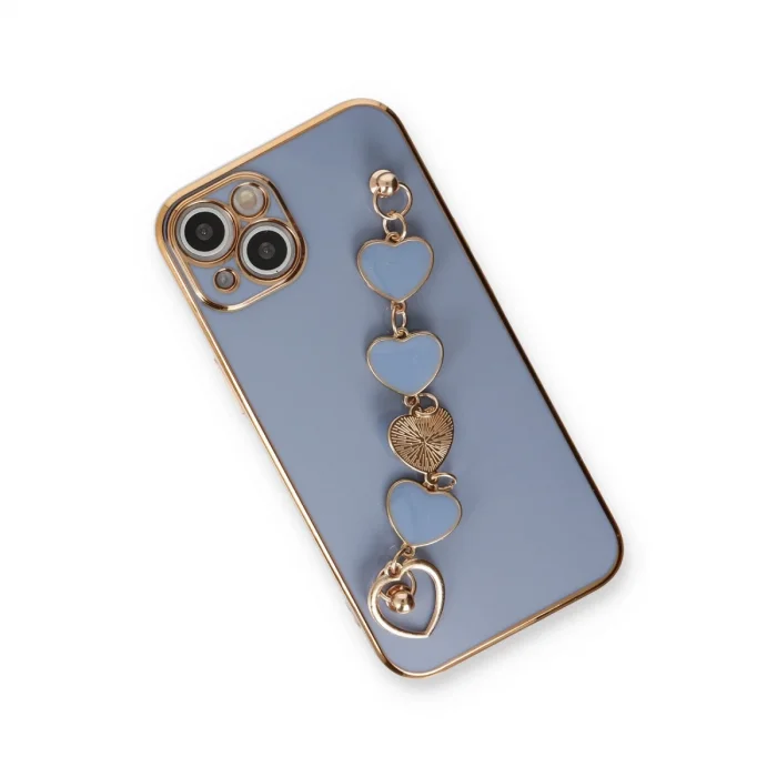 BUĞZ İphone 14 Plus Kılıf Esila Silikon - Gri