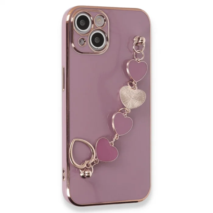 BUĞZ İphone 14 Plus Kılıf Esila Silikon - Mor