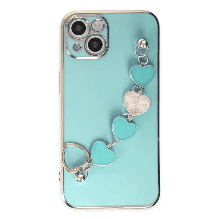 BUĞZ İphone 14 Plus Kılıf Esila Silikon - Su Yeşili