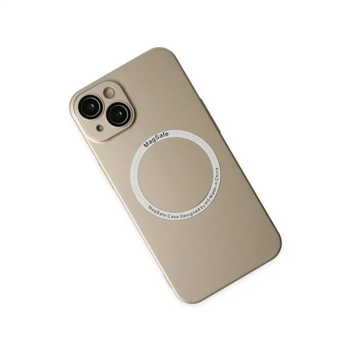 BUĞZ İphone 14 Plus Kılıf Jack Magneticsafe Lens Silikon - Gold