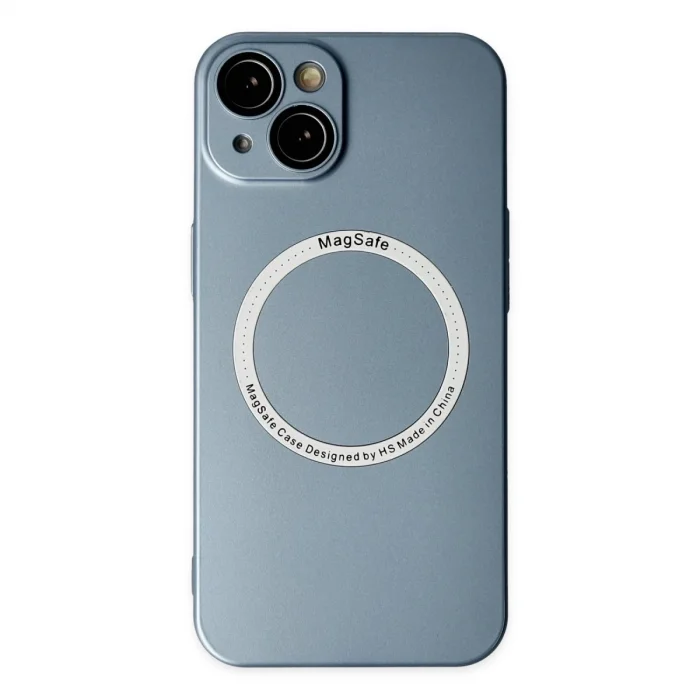 BUĞZ İphone 14 Plus Kılıf Jack Magneticsafe Lens Silikon - Sierra Blue
