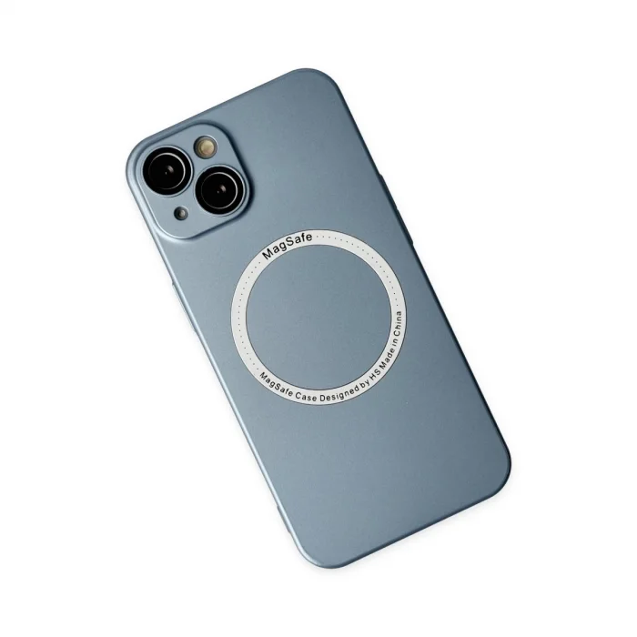 BUĞZ İphone 14 Plus Kılıf Jack Magneticsafe Lens Silikon - Sierra Blue