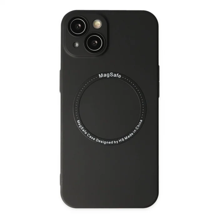 BUĞZ İphone 14 Plus Kılıf Jack Magneticsafe Lens Silikon - Siyah