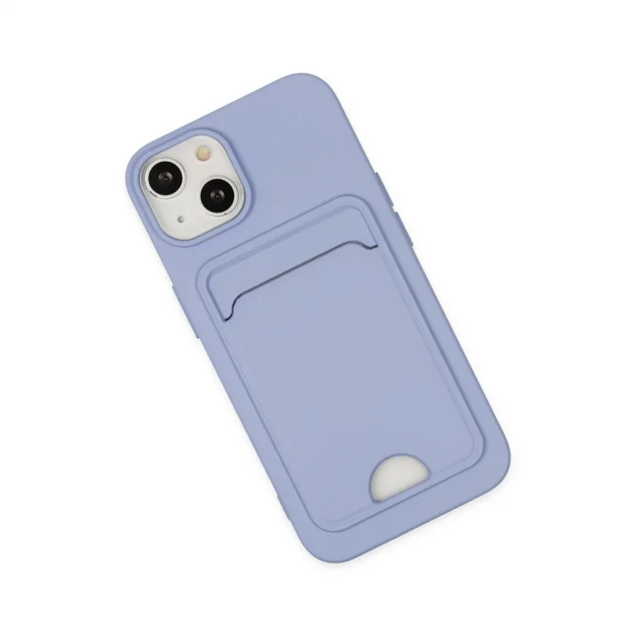 BUĞZ İphone 14 Plus Kılıf Kelvin Kartvizitli Silikon - Lila