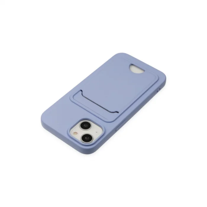 BUĞZ İphone 14 Plus Kılıf Kelvin Kartvizitli Silikon - Lila