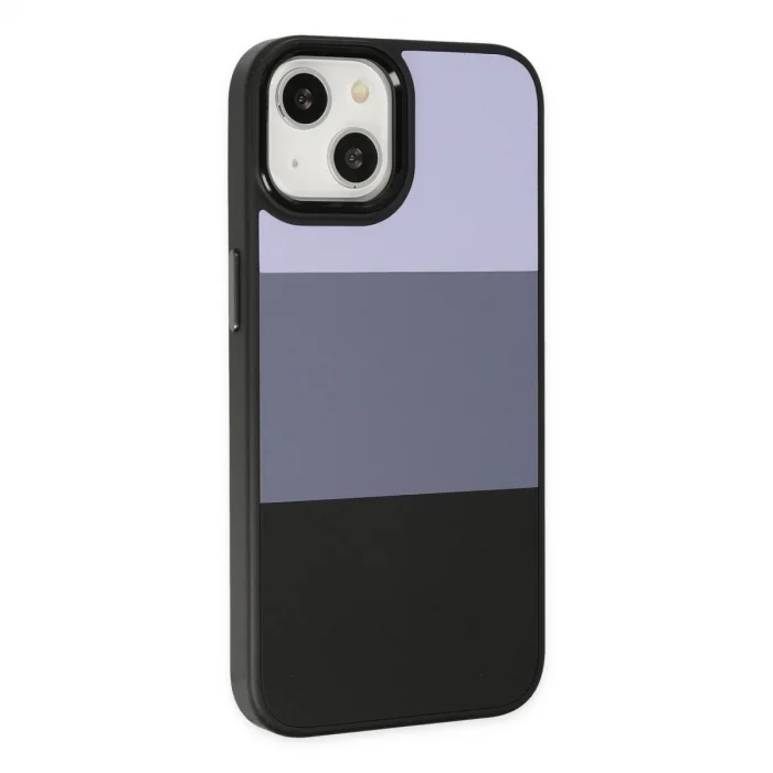 BUĞZ İphone 14 Plus Kılıf King Kapak - Lila-siyah