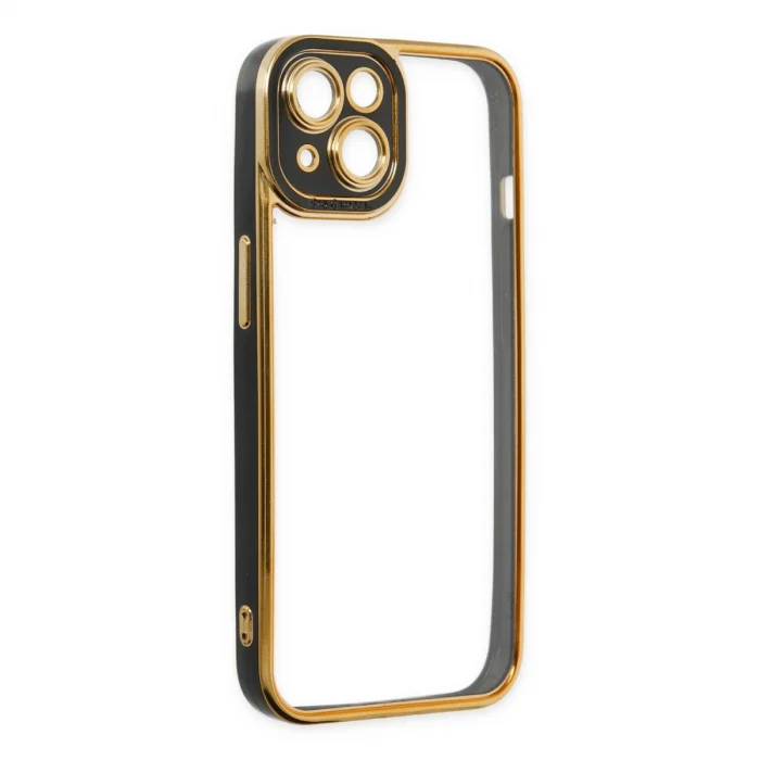 BUĞZ İphone 14 Plus Kılıf Liva Lens Silikon - Siyah
