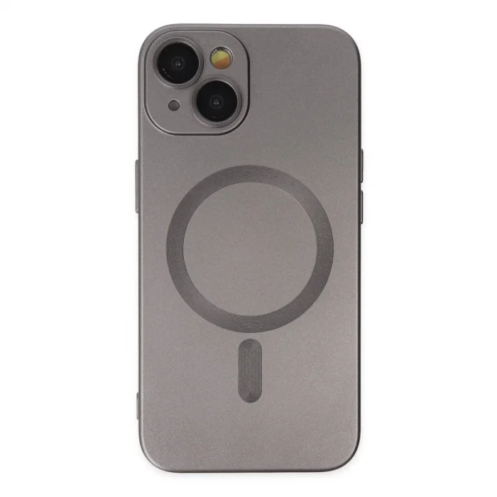 BUĞZ İphone 14 Plus Kılıf Moshi Lens Magneticsafe Silikon - Füme