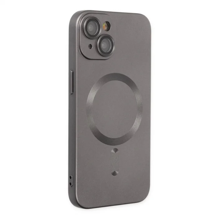BUĞZ İphone 14 Plus Kılıf Moshi Lens Magneticsafe Silikon - Füme