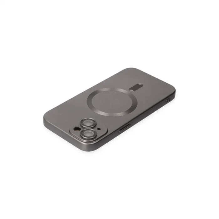 BUĞZ İphone 14 Plus Kılıf Moshi Lens Magneticsafe Silikon - Füme