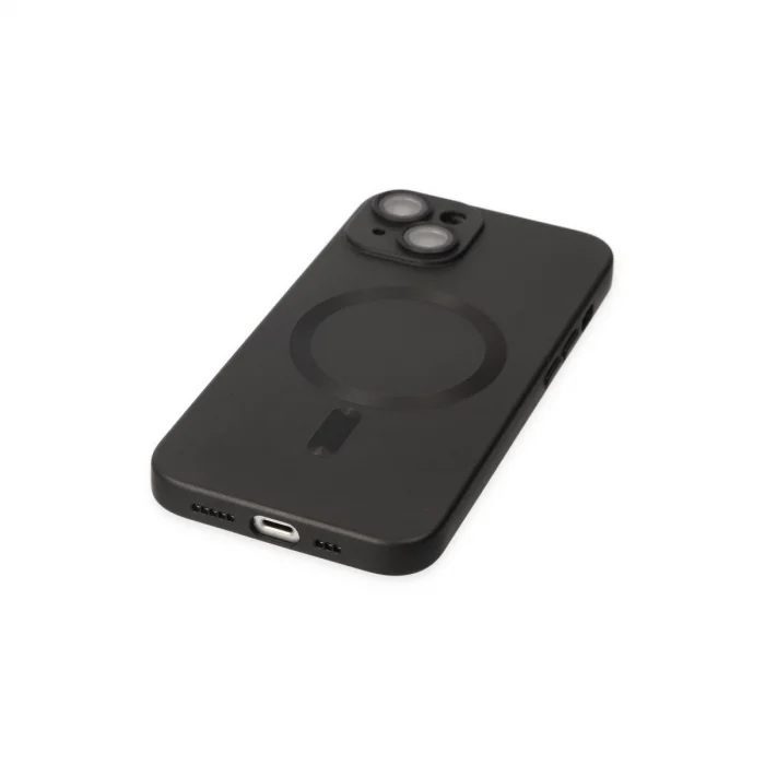 BUĞZ İphone 14 Plus Kılıf Moshi Lens Magneticsafe Silikon - Siyah
