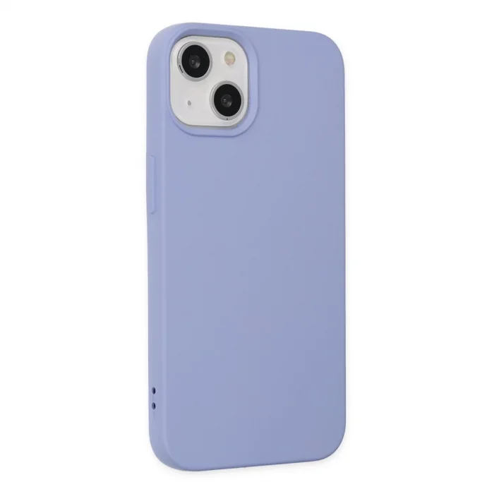 BUĞZ İphone 14 Plus Kılıf Nano İçi Kadife Silikon - Lila