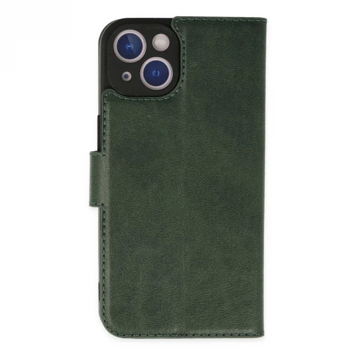 BUĞZ İphone 14 Plus Kılıf Trend S Plus Kapaklı Kılıf - Yeşil