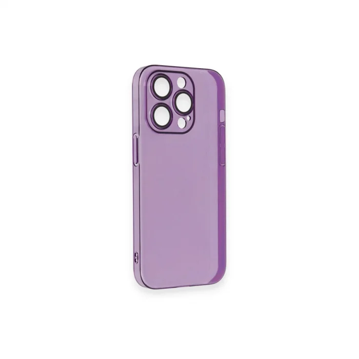 BUĞZ İphone 14 Pro Kılıf Armada Lensli Kapak - Derin Mor