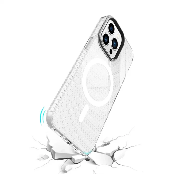 BUĞZ İphone 14 Pro Kılıf Beta Magneticsafe Silikon - Şeffaf