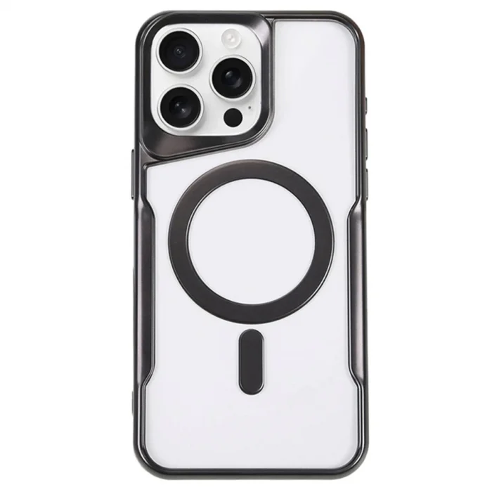 BUĞZ İphone 14 Pro Kılıf Boyi Magsafe Silikon Kapak - Siyah