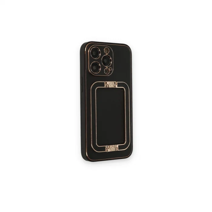 BUĞZ İphone 14 Pro Kılıf Coco Elit Kapak - Siyah