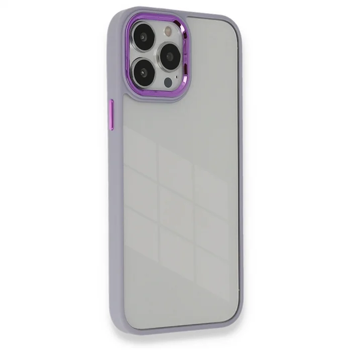 BUĞZ İphone 14 Pro Kılıf Dora Kapak - Lila