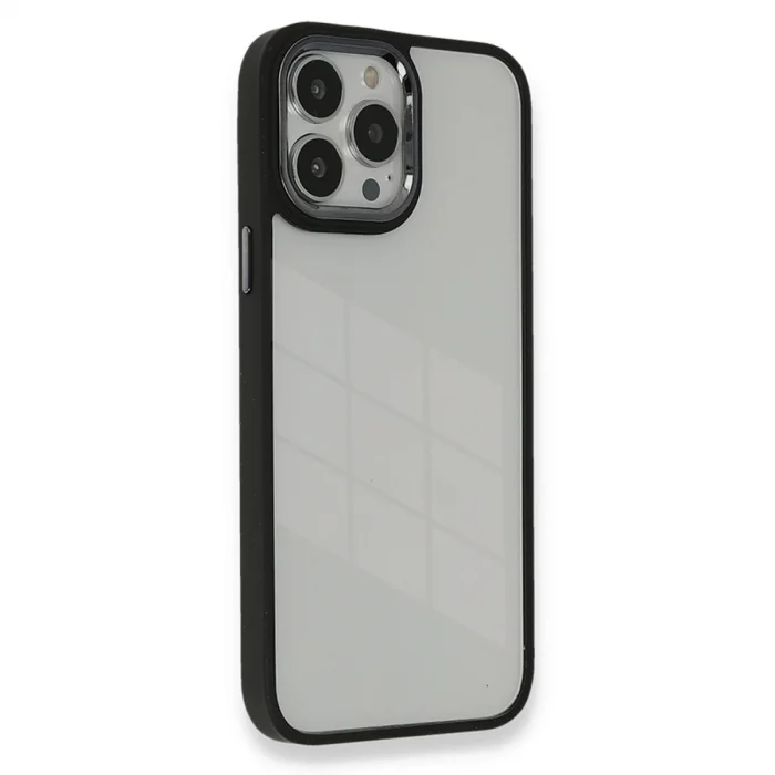 BUĞZ İphone 14 Pro Kılıf Dora Kapak - Siyah