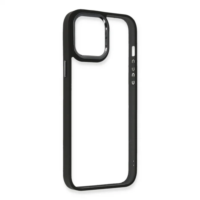 BUĞZ İphone 14 Pro Kılıf Dora Kapak - Siyah