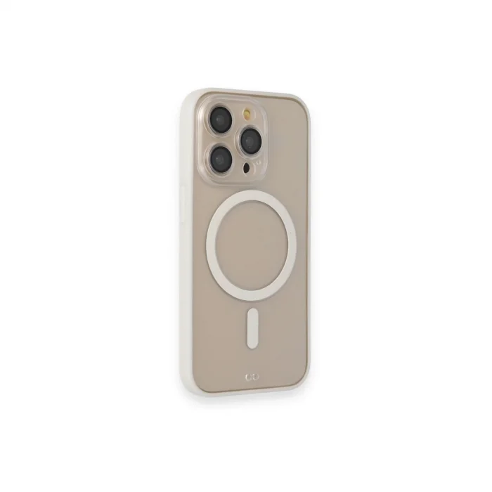 BUĞZ İphone 14 Pro Kılıf Grand Magneticsafe Kapak - Beyaz