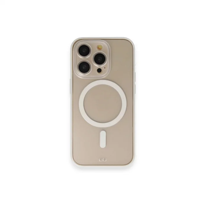 BUĞZ İphone 14 Pro Kılıf Grand Magneticsafe Kapak - Beyaz