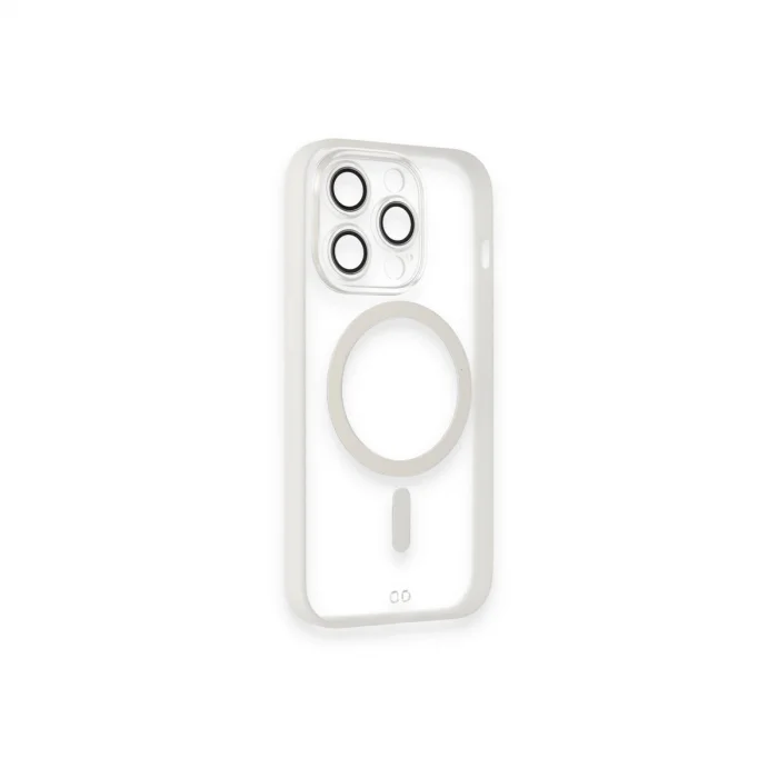 BUĞZ İphone 14 Pro Kılıf Grand Magneticsafe Kapak - Beyaz