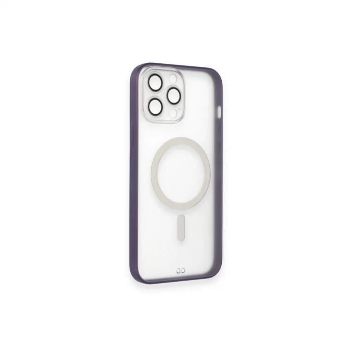 BUĞZ İphone 14 Pro Kılıf Grand Magneticsafe Kapak - Mor