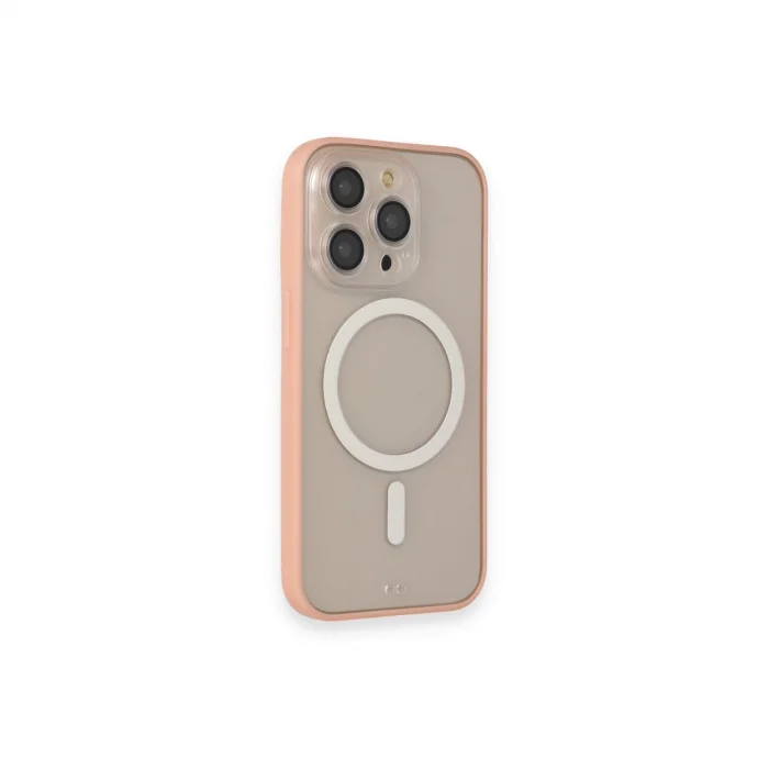 BUĞZ İphone 14 Pro Kılıf Grand Magneticsafe Kapak - Pembe