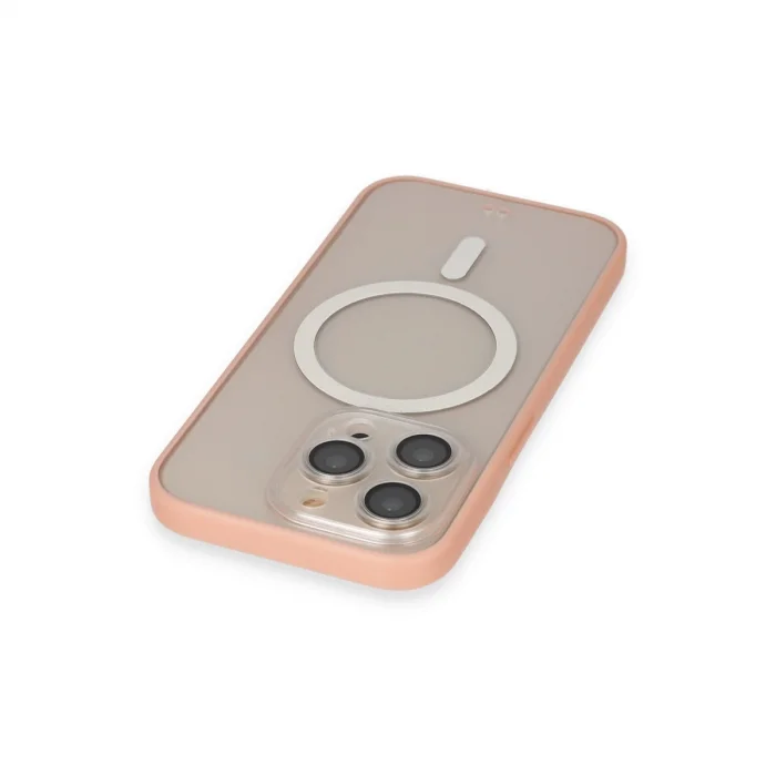 BUĞZ İphone 14 Pro Kılıf Grand Magneticsafe Kapak - Pembe