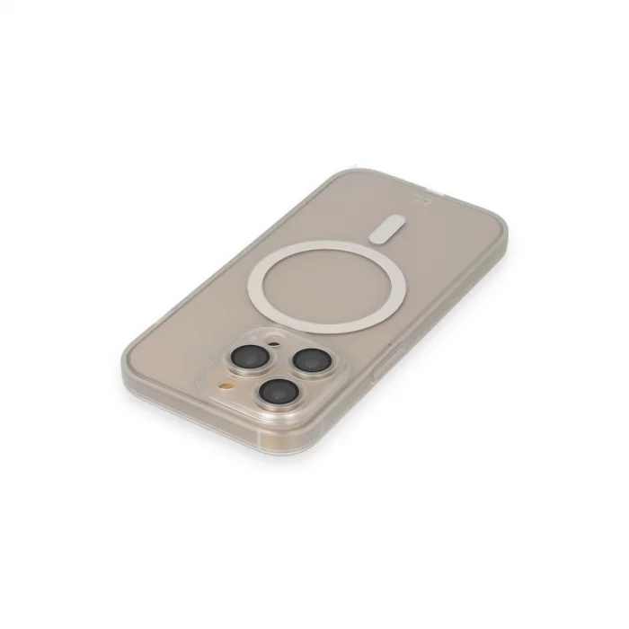 BUĞZ İphone 14 Pro Kılıf Grand Magneticsafe Kapak - Şeffaf